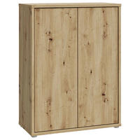 SCHUHSCHRANK Alice Springs 74,5/99,1/34,9 cm  - Eiche Artisan/Grau, Modern, Holzwerkstoff/Kunststoff (74,5/99,1/34,9cm) - Xora