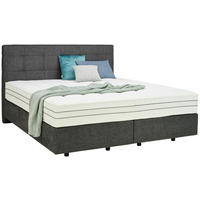 BOXSPRINGBETT 180/200 cm  in Anthrazit  - Anthrazit/Schwarz, Design, Kunststoff/Textil (180/200cm) - Esposa