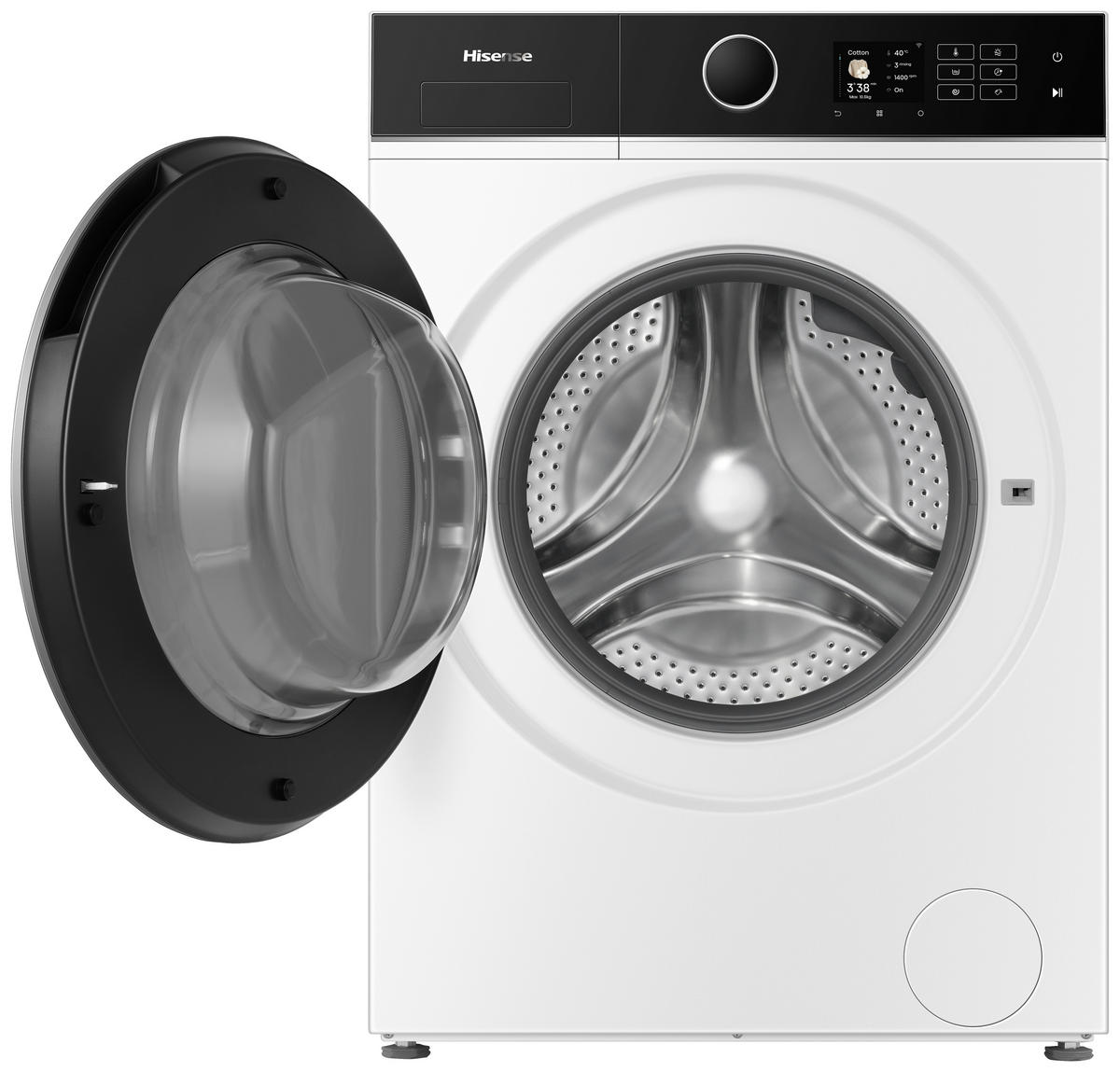WASCHTROCKNER WD5I1045BWQ  - Schwarz/Weiß, Basics, Glas/Kunststoff (59,5/84,5/55cm) - Hisense