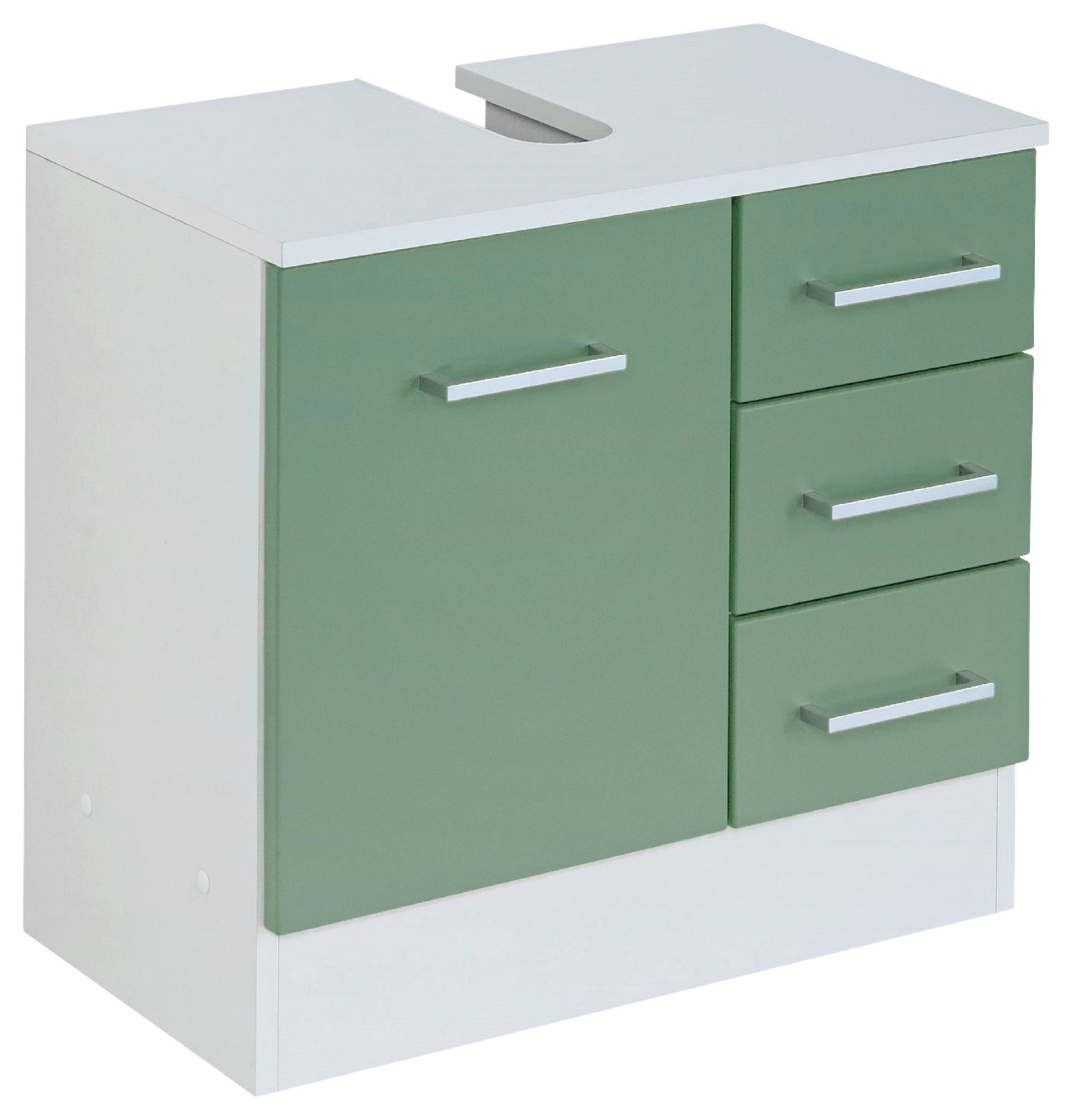 Held SKRINKA POD UMÝVADLO, zelená, biela, 60/56/35 cm