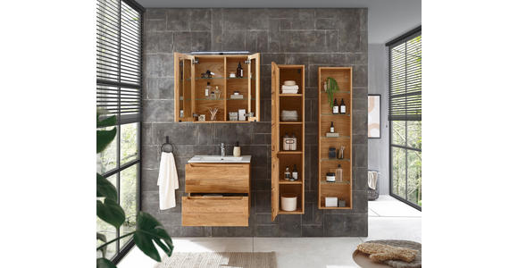 WASCHBECKENUNTERSCHRANK 60/54/46 cm  - Eichefarben, KONVENTIONELL, Holz/Holzwerkstoff (60/54/46cm) - Linea Natura