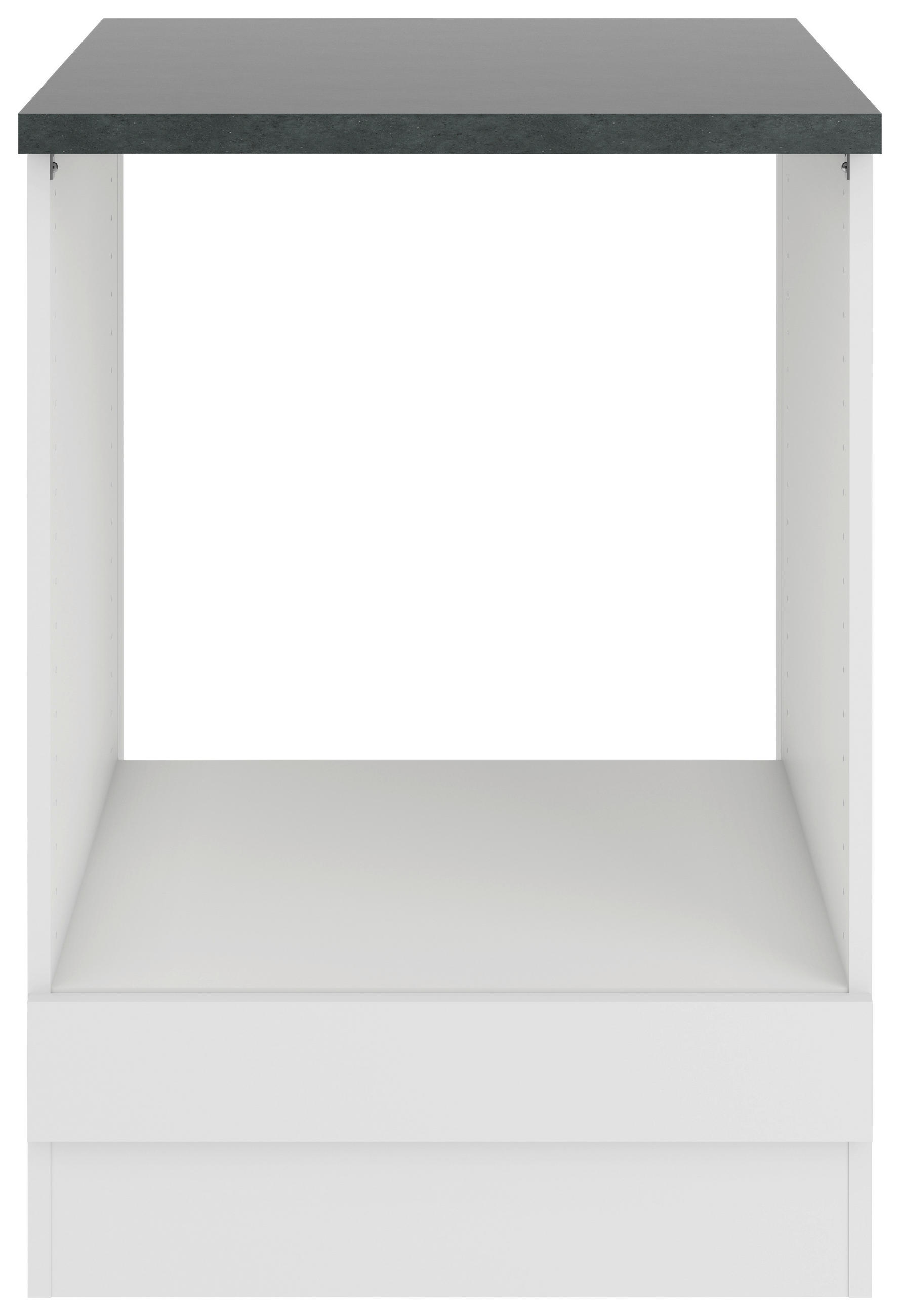 HERDUMBAUSCHRANK 60/84,8/60 cm  in Weiß  - Anthrazit/Weiß, Basics, Holzwerkstoff (60/84,8/60cm) - Optifit