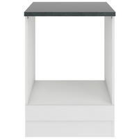 HERDUMBAUSCHRANK 60/84,8/60 cm  in Weiß  - Anthrazit/Weiß, Basics, Holzwerkstoff (60/84,8/60cm) - Optifit