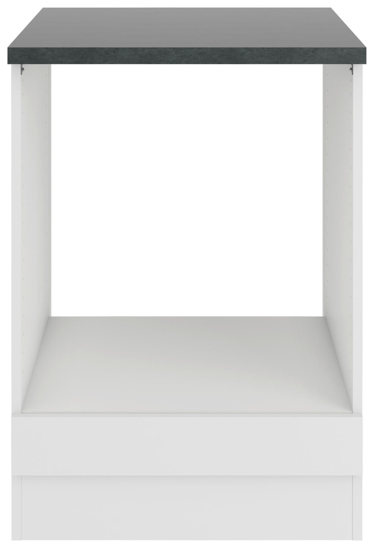 HERDUMBAUSCHRANK 60/84,8/60 cm  in Weiß  - Anthrazit/Weiß, Basics, Holzwerkstoff (60/84,8/60cm) - Optifit