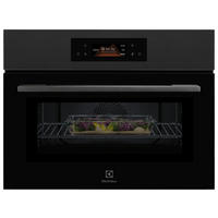 KOMPAKTBACKOFEN KVLBE28GT MattBlack  - Schwarz, Basics, Glas/Metall (59,5/45,5/56,7cm) - Electrolux
