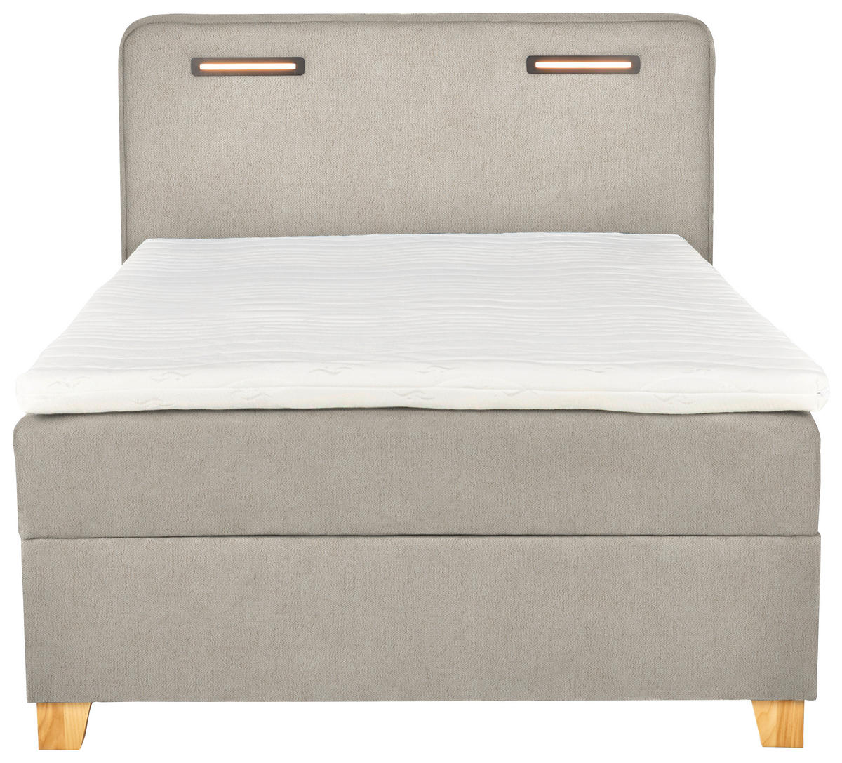 BOXBETT 120/200 cm  in Beige  - Beige, Konventionell, Holz/Textil (120/200cm) - Moderano
