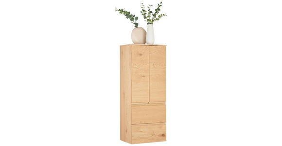 MIDISCHRANK 50/125/37 cm  - Eichefarben, Natur, Holz (50/125/37cm) - Novel