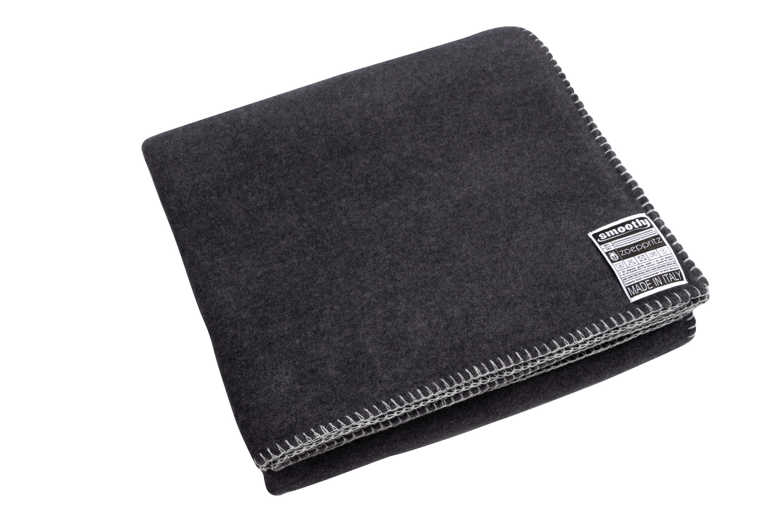 FLEECEDECKE Smoothy 140/190 cm  - Dunkelgrau, Basics, Textil (140/190cm) - Zoeppritz