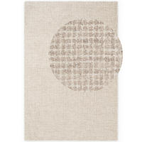 WOLLTEPPICH Wohnzimmer 120/170 cm Eloise Creme, Grau rechteckig  - Creme/Grau, Basics, Textil (120/170cm) - Hanse Home