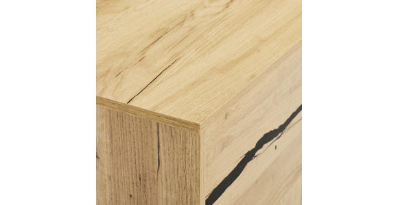 LOWBOARD  200/61/40 cm  - Eichefarben/Schwarz, KONVENTIONELL, Holzwerkstoff (200/61/40cm) - Xora