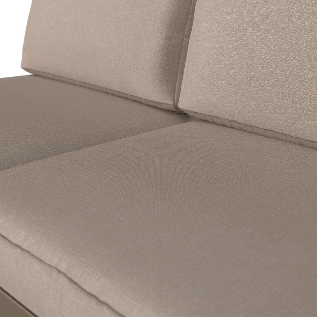 DINING-LOUNGESET Aluminium  - Beige/Hellgrau, MODERN, Glas/Textil - Ambia Garden