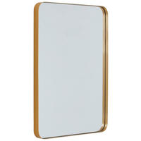 WANDSPIEGEL 56/76/4 cm  - Goldfarben, Design, Glas/Holzwerkstoff (56/76/4cm) - MID.YOU