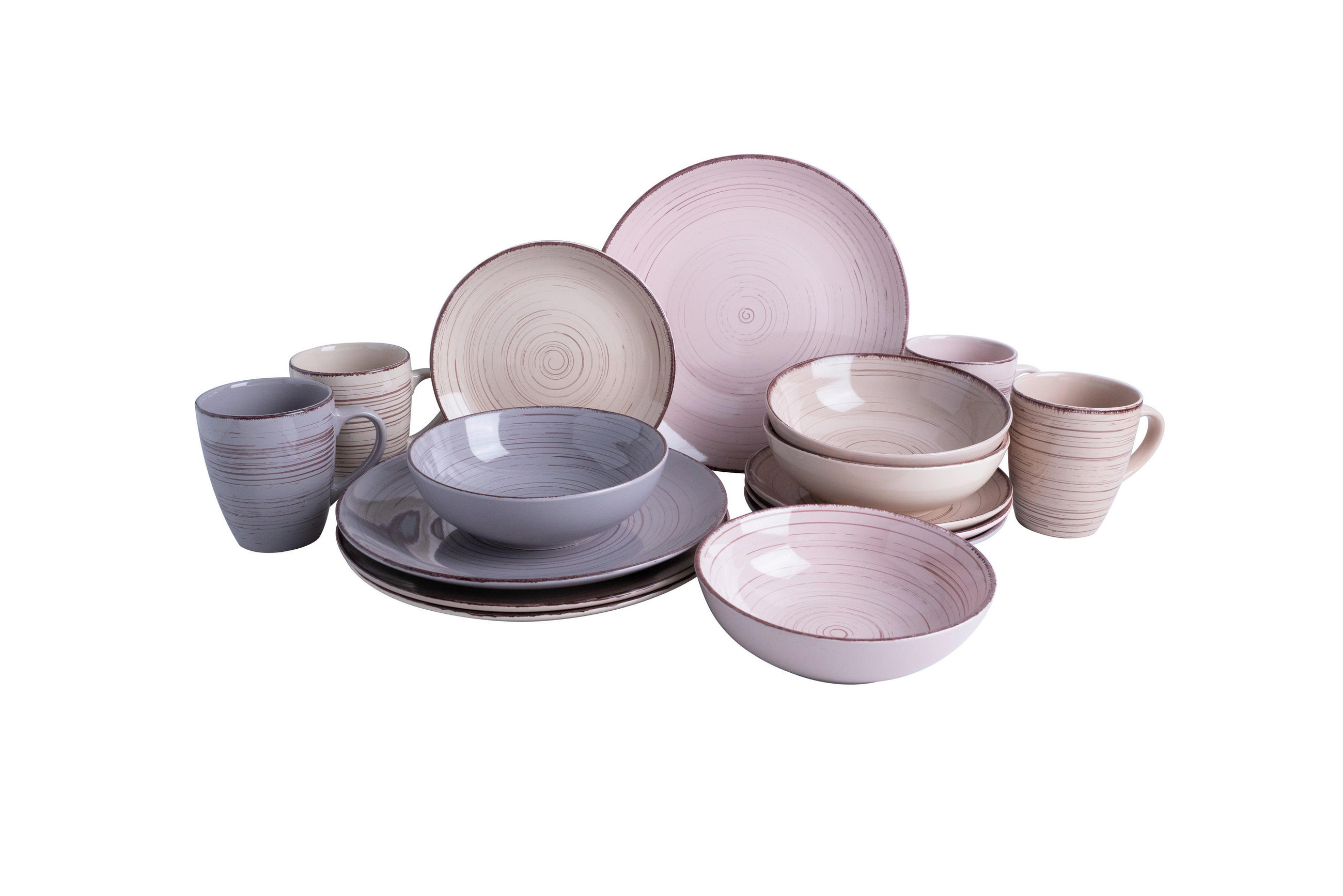 KOMBISERVICE 16-teilig Royal  - Sandfarben/Beige, KONVENTIONELL, Keramik (29,5/28,5/28cm) - Van Well