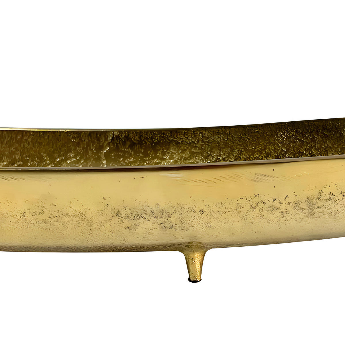 Bol Decorativ - auriu, Design, metal (80/13/7cm) - Livetastic