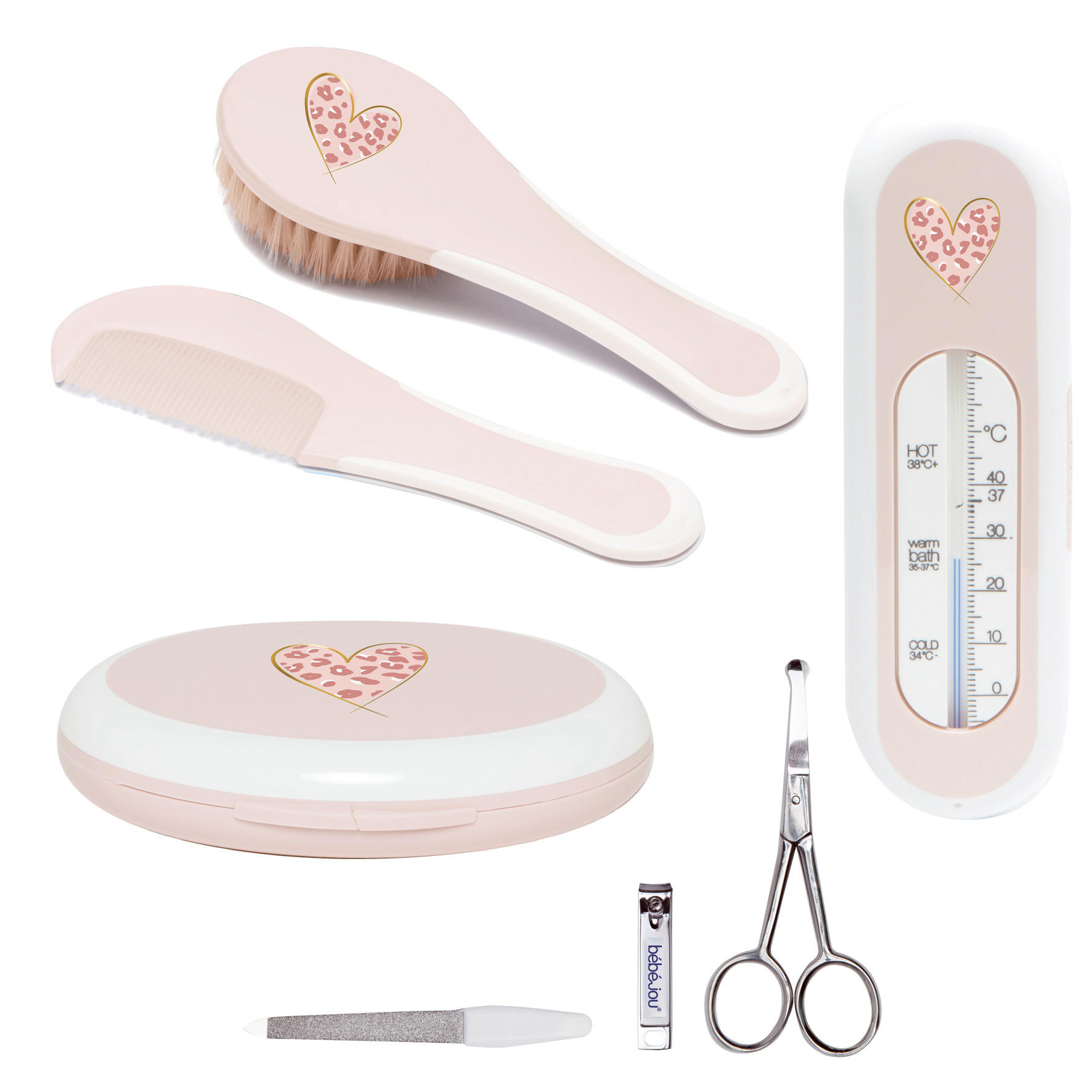 BABYGESCHENKSET - Rosa, Basics, Kunststoff (22.1/22.1/5cm) - Bebe Jou