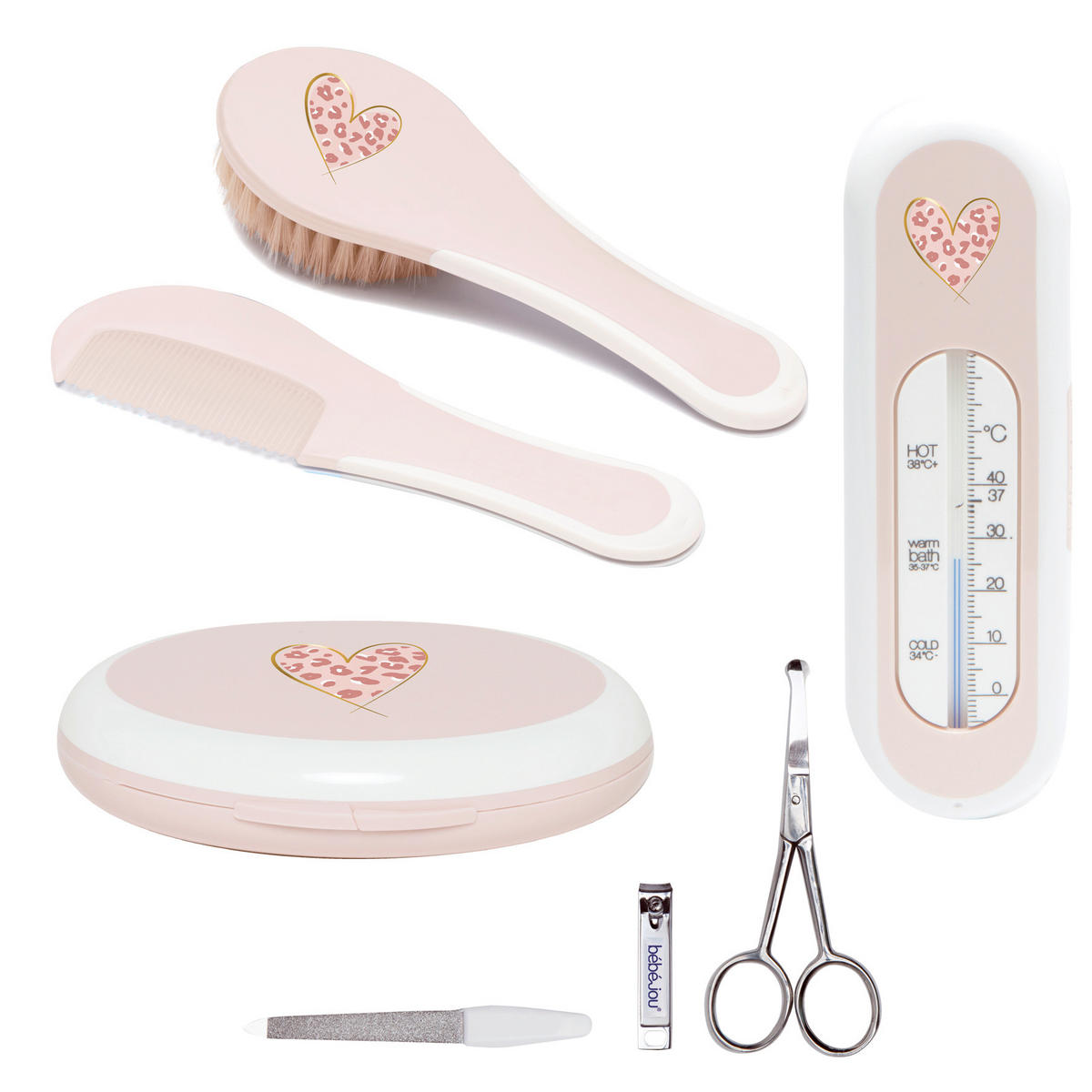 BABYGESCHENKSET - Rosa, Basics, Kunststoff (22.1/22.1/5cm) - Bebe Jou