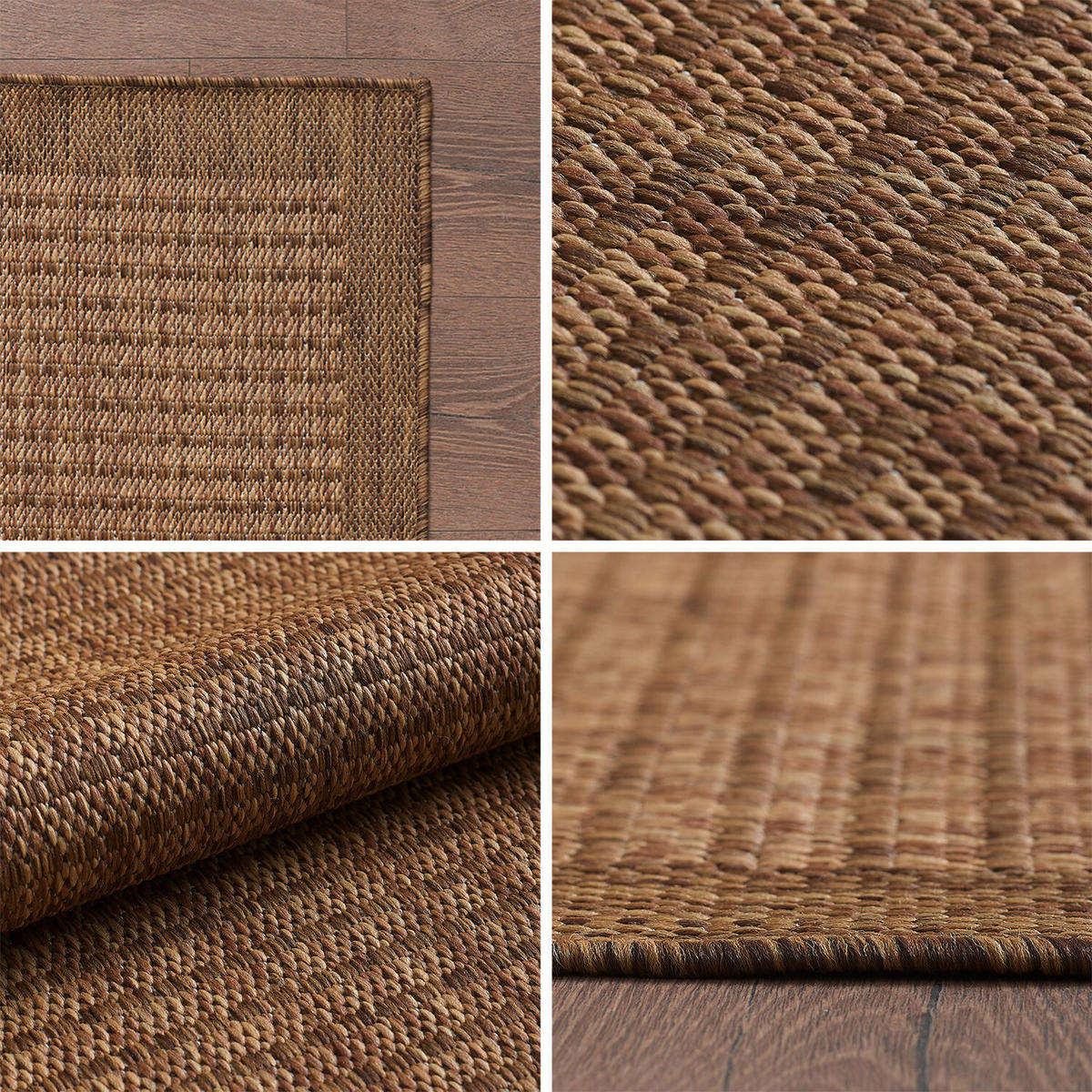 OUTDOORTEPPICH 60/100 cm GIZA  - Braun, Basics, Textil (60/100cm) - Novel