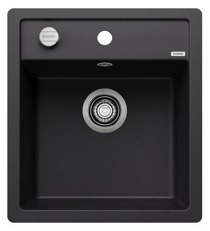 SPÜLE Dalago  - Schwarz, Basics, Stein (45,5/20,2/50cm) - Blanco
