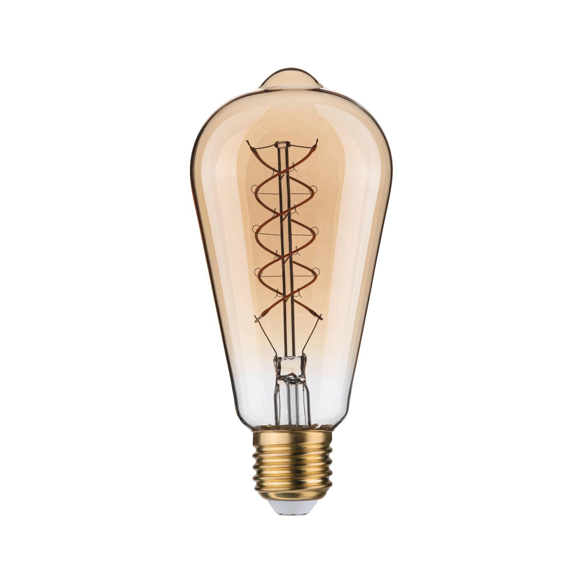 LED-LEUCHTMITTEL   E27 4,2 W 300 lm  - Goldfarben, Basics, Glas (6,4/14,3cm) - Paulmann