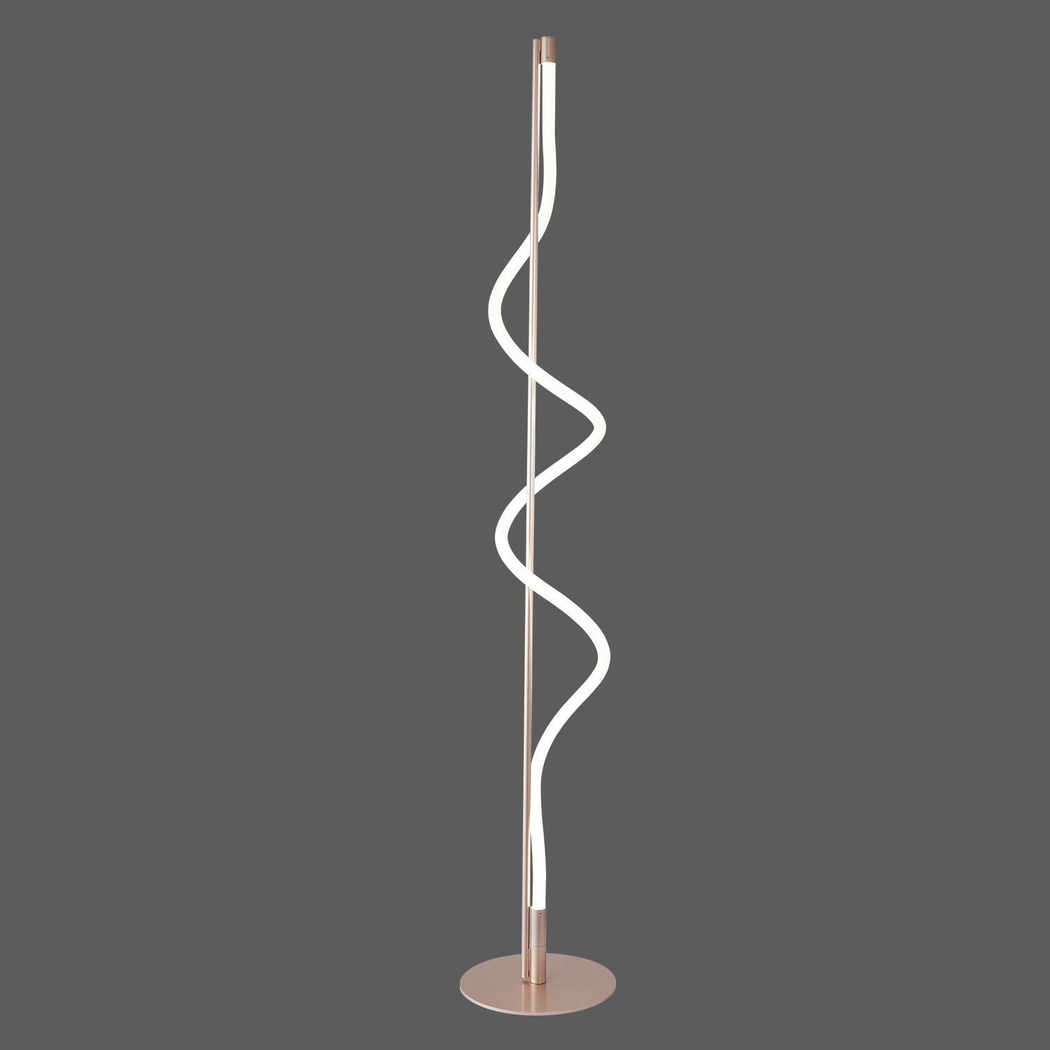 LED-STEHLEUCHTE 22/150 cm    - Silberfarben, Design, Kunststoff/Metall (22/150cm)