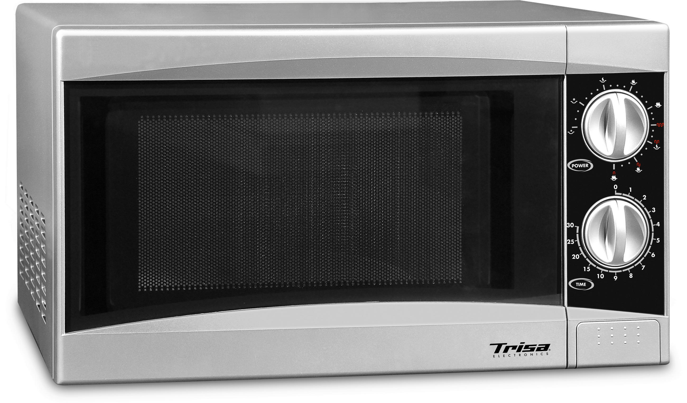 MIKROWELLE Micro Plus 7648,4612,  - Silberfarben, Basics, Metall (45,50/32,50/26,50cm) - Trisa Electronics