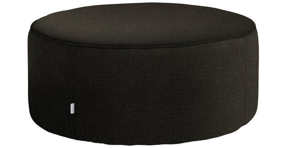HOCKER in Textil Dunkelbraun  - Dunkelbraun, Design, Textil (80/33/80cm) - Belluti
