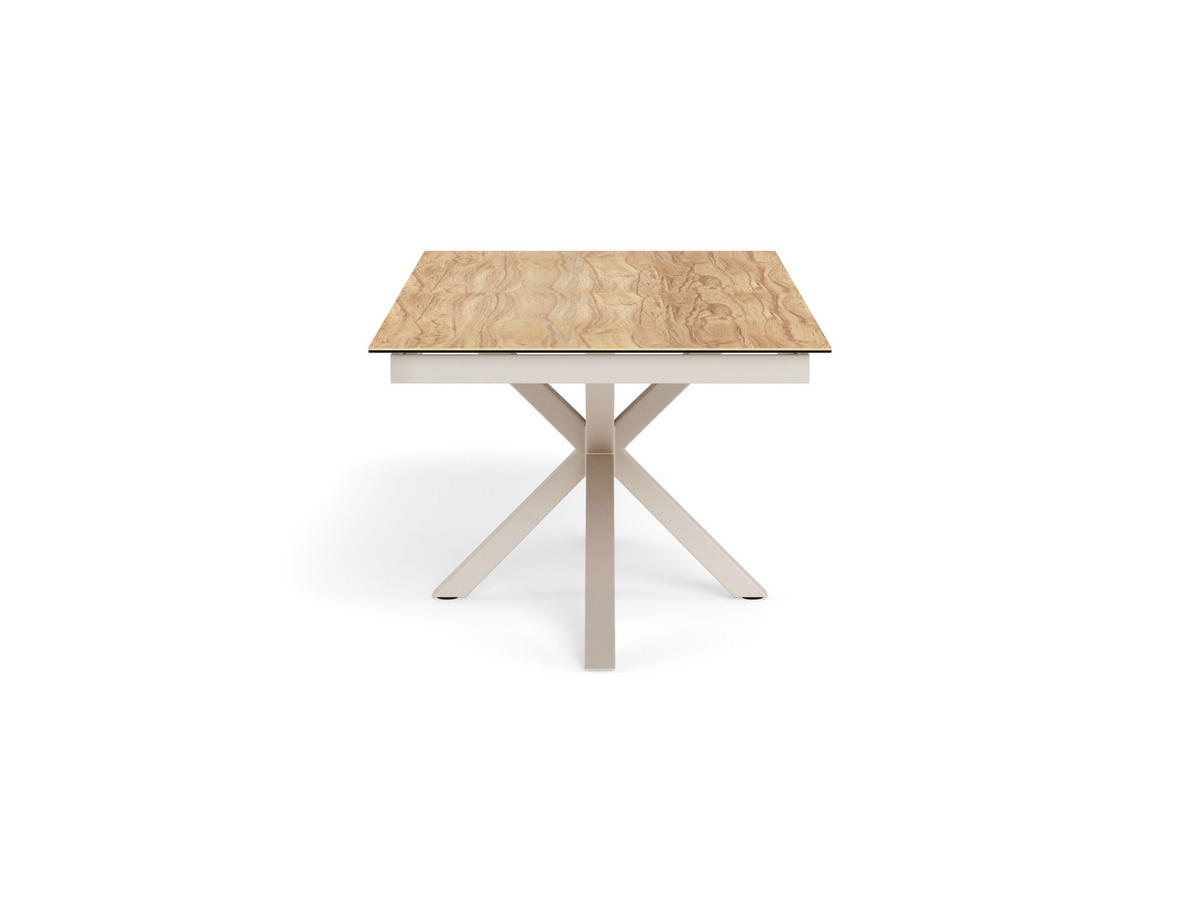 ESSTISCH in Metall, Glas, Keramik 240/76/100 cm  - Eichefarben/Grau, MODERN, Glas/Keramik (240/76/100cm) - MID.YOU