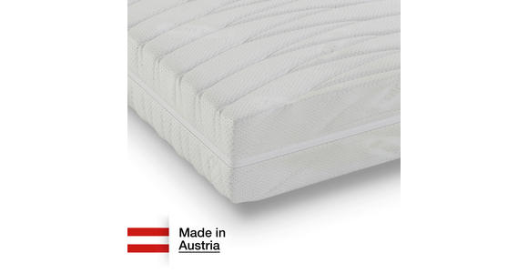 KALTSCHAUMMATRATZE 90/200 cm Höhe ca. 21 cm - Weiß, Basics, Textil (90/200cm) - Novel