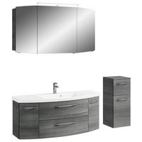 BADEZIMMER 4-teilig  in 151 cm  - Chromfarben/Graphitfarben, KONVENTIONELL, Glas/Holzwerkstoff (151cm) - Pelipal