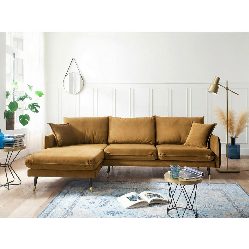 MID.YOU ROHOVÁ SEDAČKA, textil, horčicovožltá