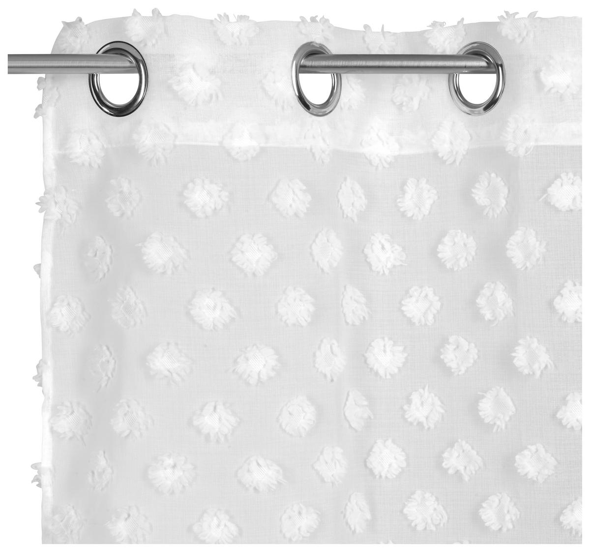 ÖSENSCHAL STINA halbtransparent 140/245 cm   - Weiß, Trend, Textil (140/245cm) - Esposa