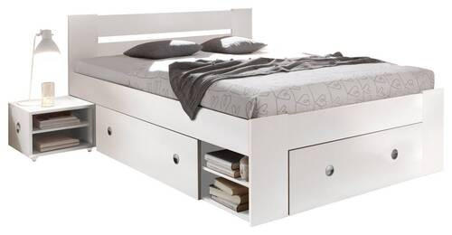 MID.YOU ZOSTAVA S POSTEĽOU, 140/200 cm, biela