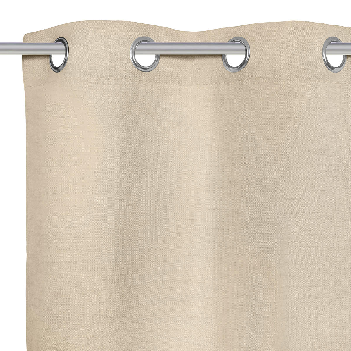 ZAVESA SA KARIKAMA boja peska - boja peska, Konvencionalno, tekstil (140/250cm) - Esposa