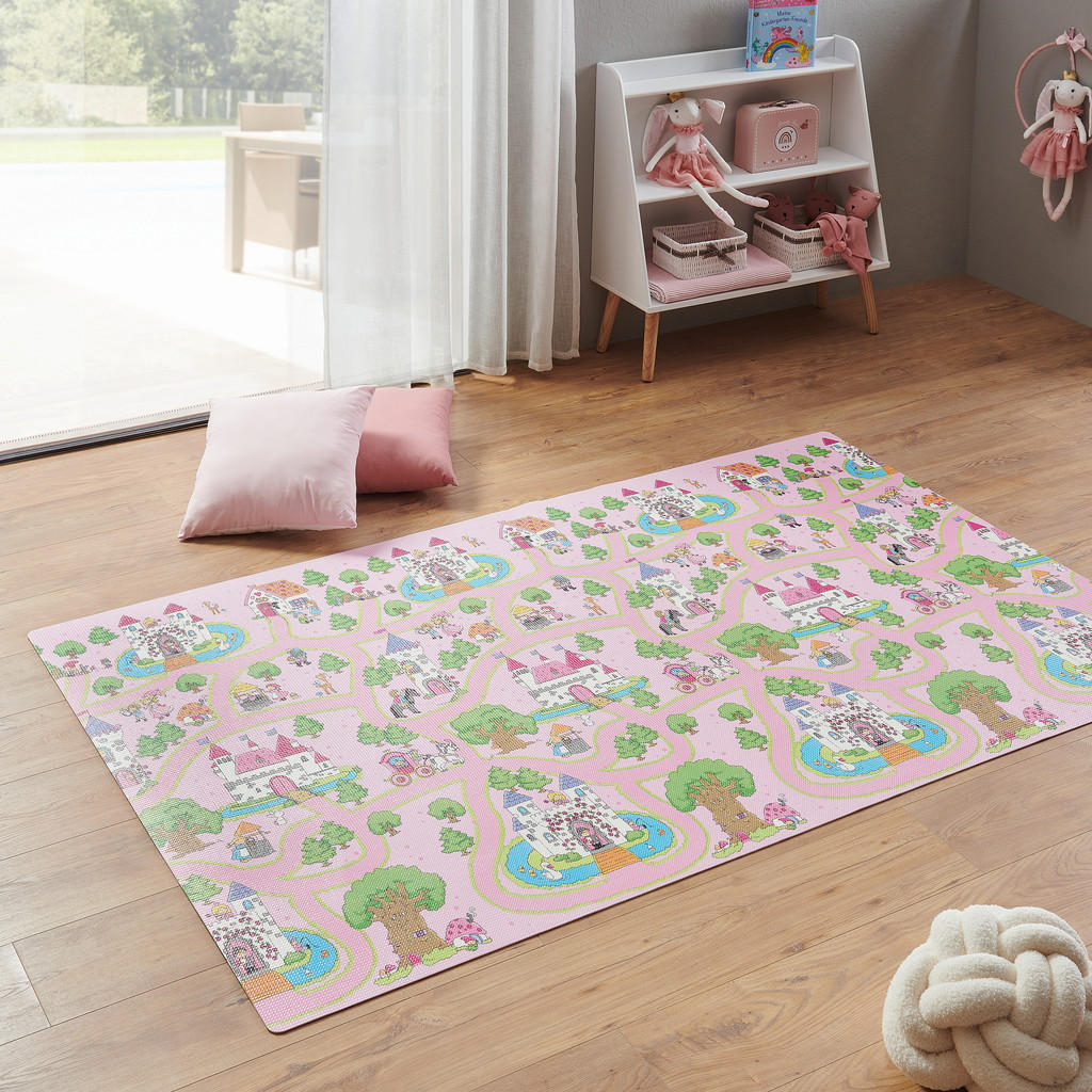 Thumbnail - My Baby Lou Spielteppich, Mehrfarbig, Kunststoff, rechteckig, 120x0.3x200 cm, EN 71, CE, rutschfest, beidseitig verwendb...