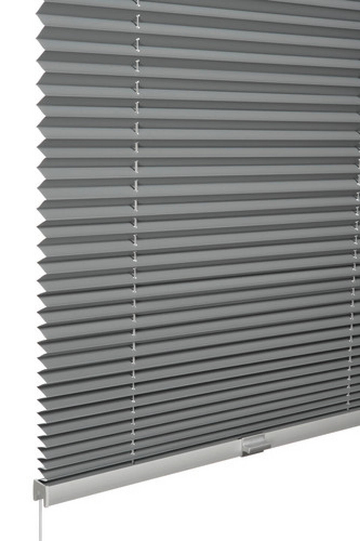 PLISSEE  - Grau, Basics, Textil (70/130cm) - Gardinia