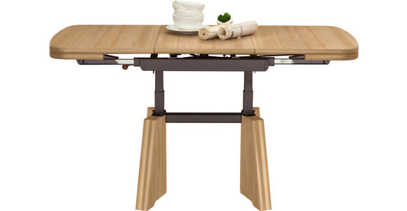 COUCHTISCH in Metall, Holzwerkstoff 90-131/65/56-75 cm  - Buchefarben, KONVENTIONELL, Holzwerkstoff/Metall (90-131/65/56-75cm) - Venda