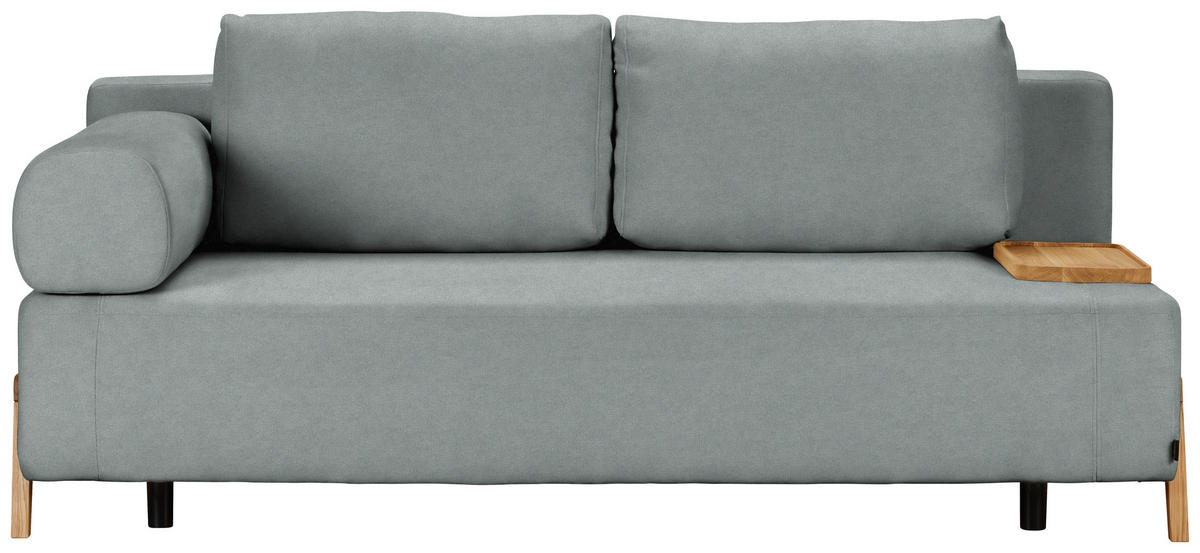 SCHLAFSOFA in Holz, Textil Grau  - Naturfarben/Grau, Design, Holz/Textil (211/88/102cm) - Niels Andersson
