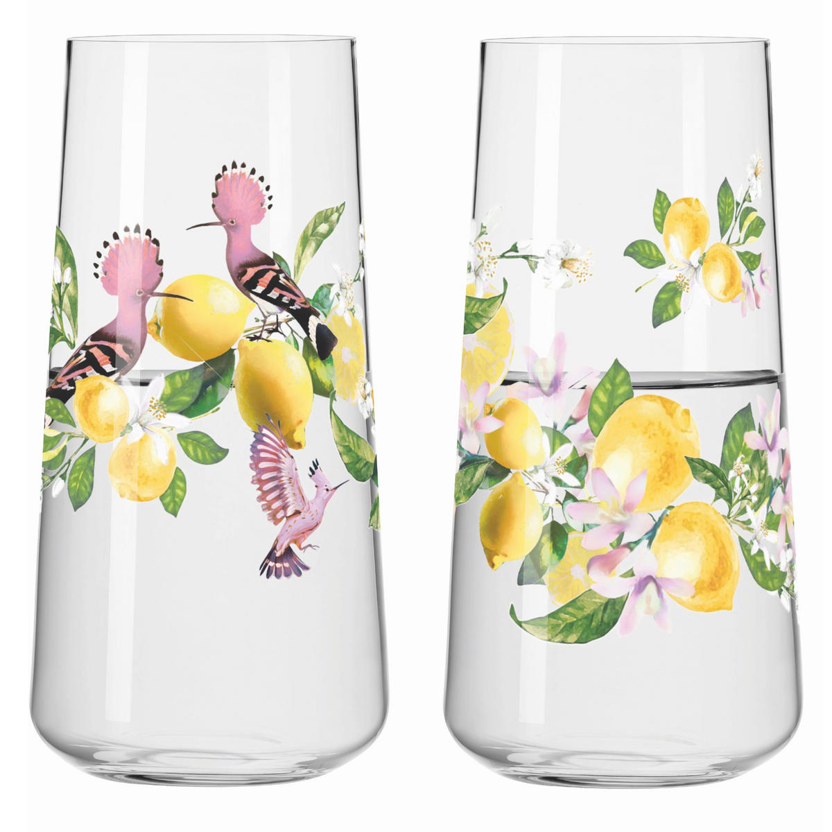 GLÄSERSET Sommertau Limoncello  2-teilig  - Transparent/Gelb, Design, Glas (8,2/16,6cm) - Ritzenhoff