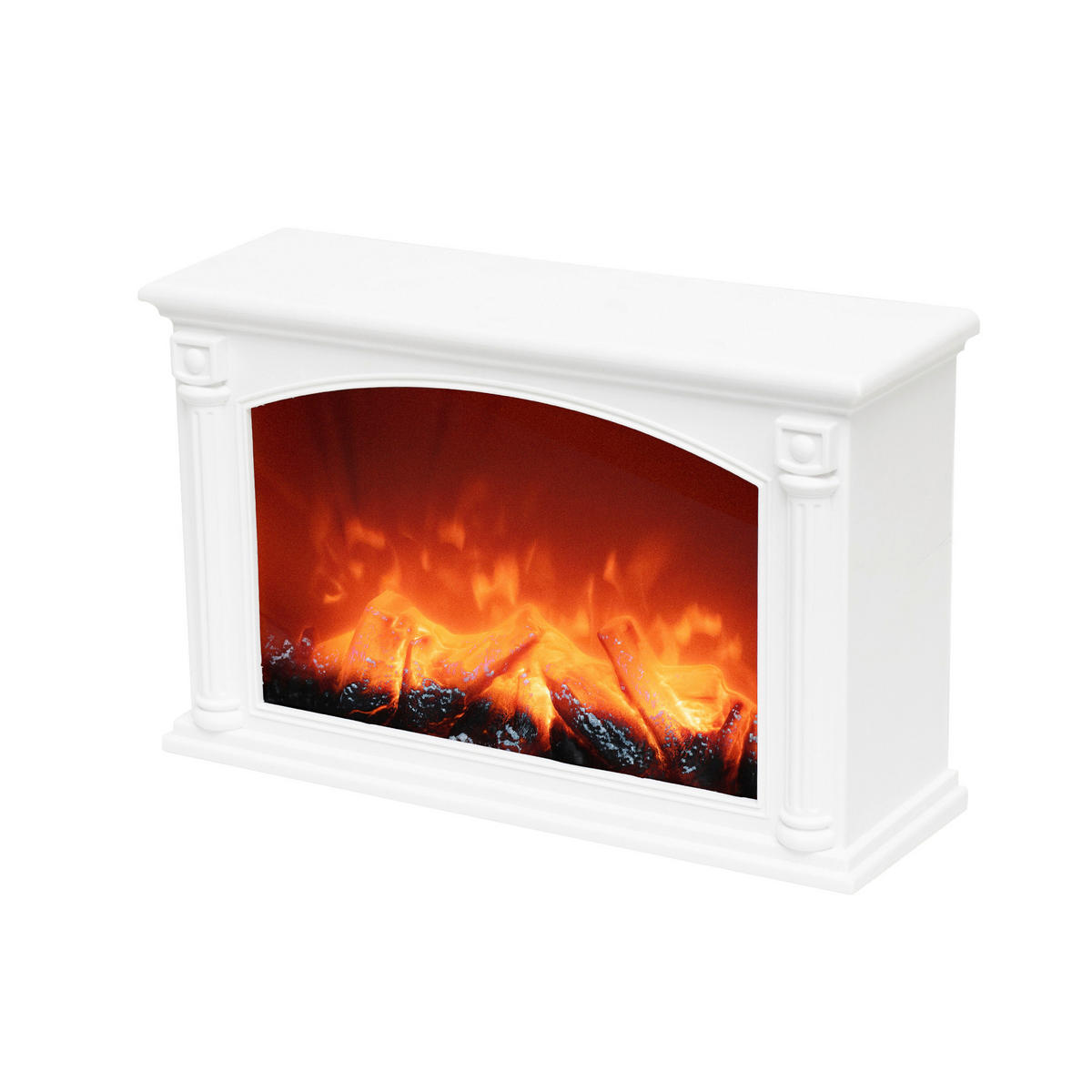 LED DÍSZLÁMPA - fehér, Design, műanyag/Üveg (33/21/11cm)