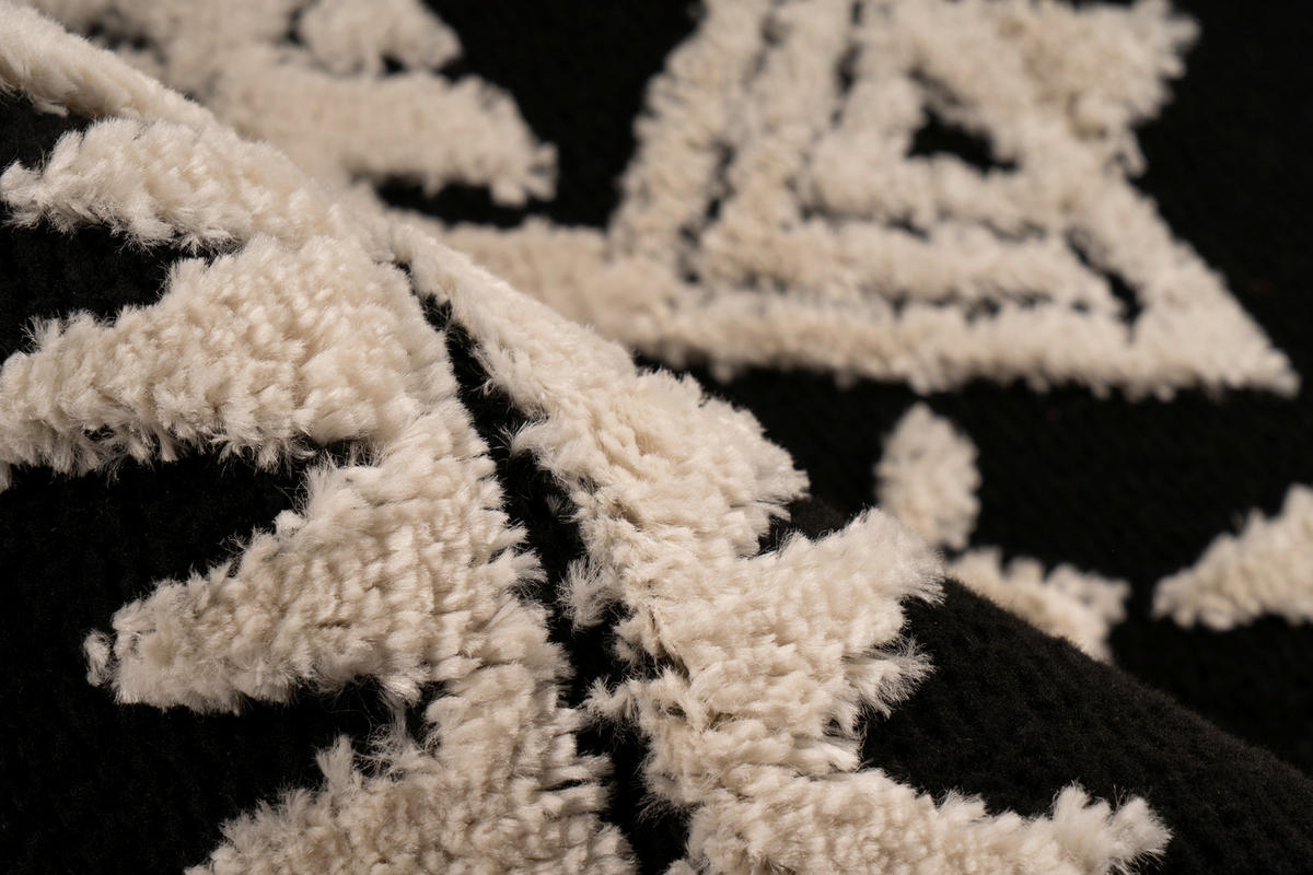 KOBEREC S VYSOKÝM VLASEM, 120/170 cm, černá - černá, Konvenční, textil (120/170cm)