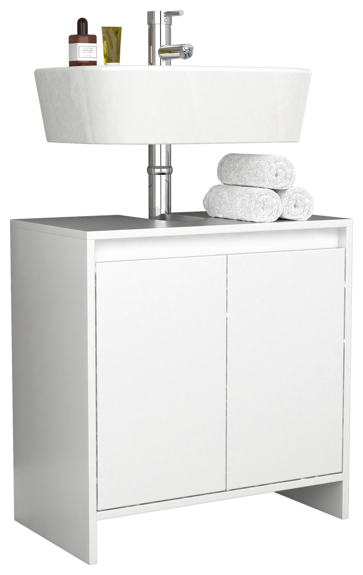 TVÄTTSTÄLLSUNDERSKÅP 58/60/33 cm  - vit, Modern, trämaterial (58/60/33cm) - MID.YOU