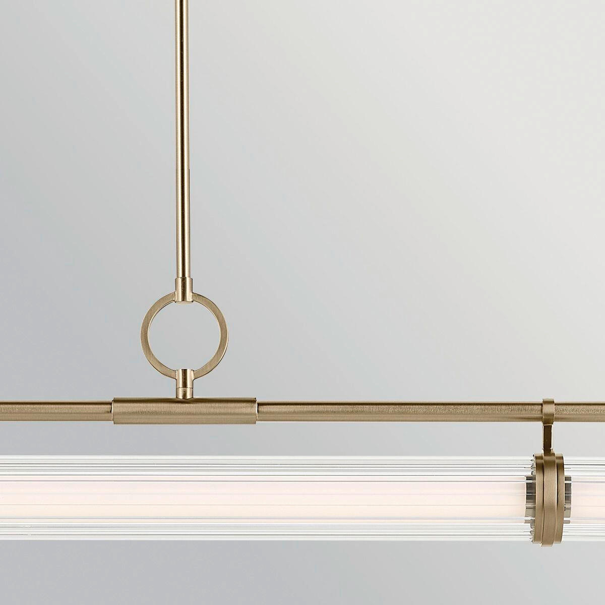 LED-HÄNGELEUCHTE Kichler 23,8/122,2 cm  - Champagner, Design, Glas/Kunststoff (23,8/122,2cm) - Elstead Lighting