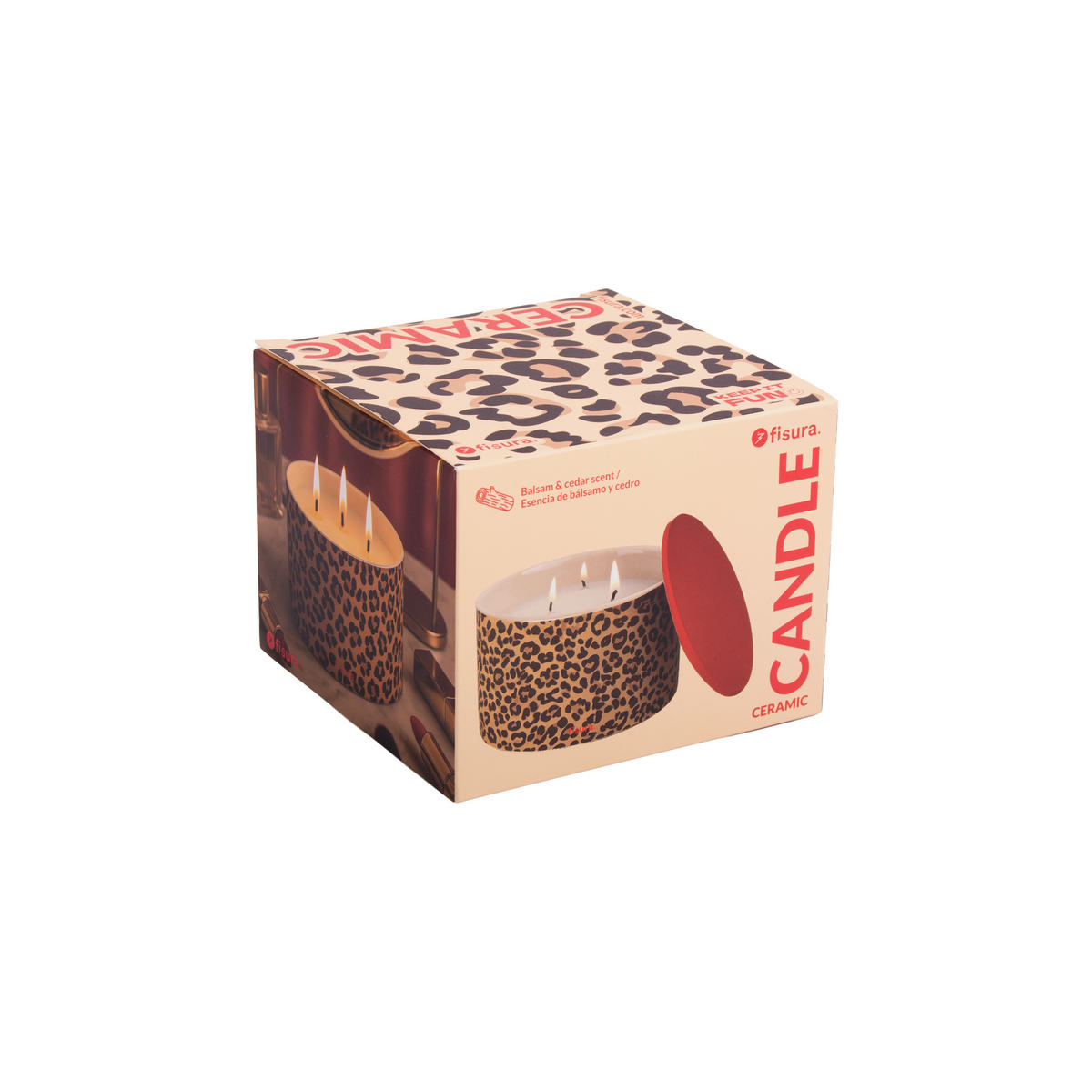 KERZE IM TOPF  - Hellbraun/Pink, Trend, Holz/Keramik (11/11/8cm)