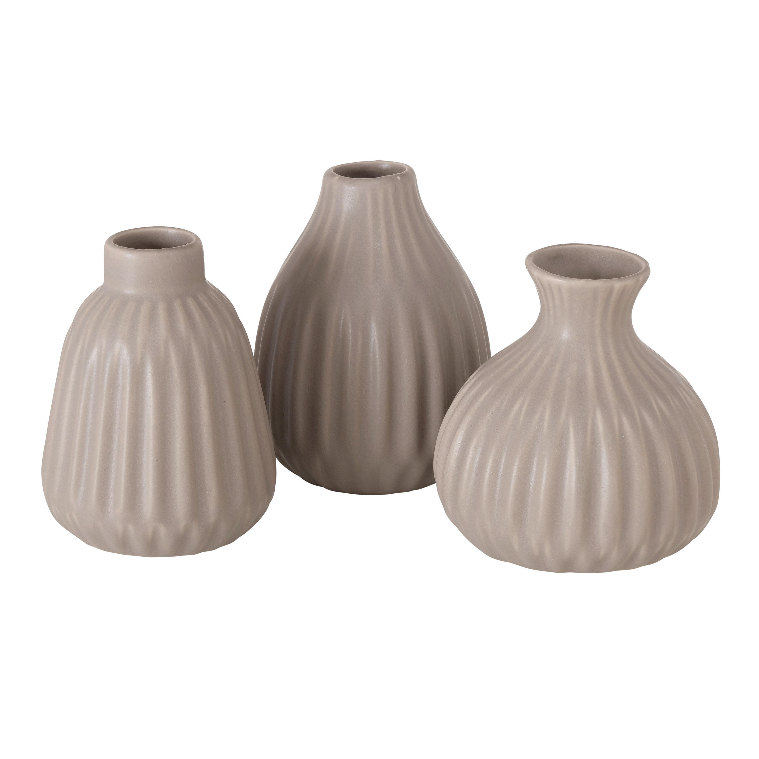 VASE  - Grau, Trend, Keramik (10/11.5cm) - Ambia Home