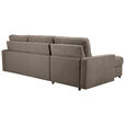 ECKSOFA Braun Webstoff Schlaffunktion, Rücken echt, Matratze, Rückenkissen, Bettkasten  - Schwarz/Braun, KONVENTIONELL, Kunststoff/Textil (160/270cm) - Carryhome