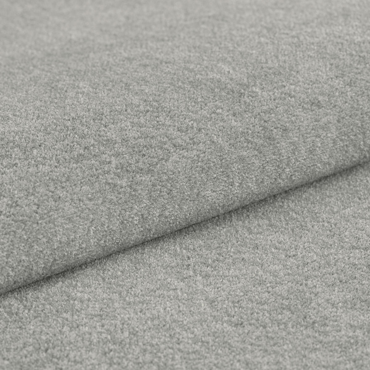 ECKBANK 185/150 cm Webstoff Hellgrau   - Eichefarben/Hellgrau, KONVENTIONELL, Textil (185/150cm) - Livetastic