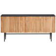 SIDEBOARD 170/80/40 cm  - Schwarz/Akaziefarben, LIFESTYLE, Holz/Stein (170/80/40cm) - Landscape
