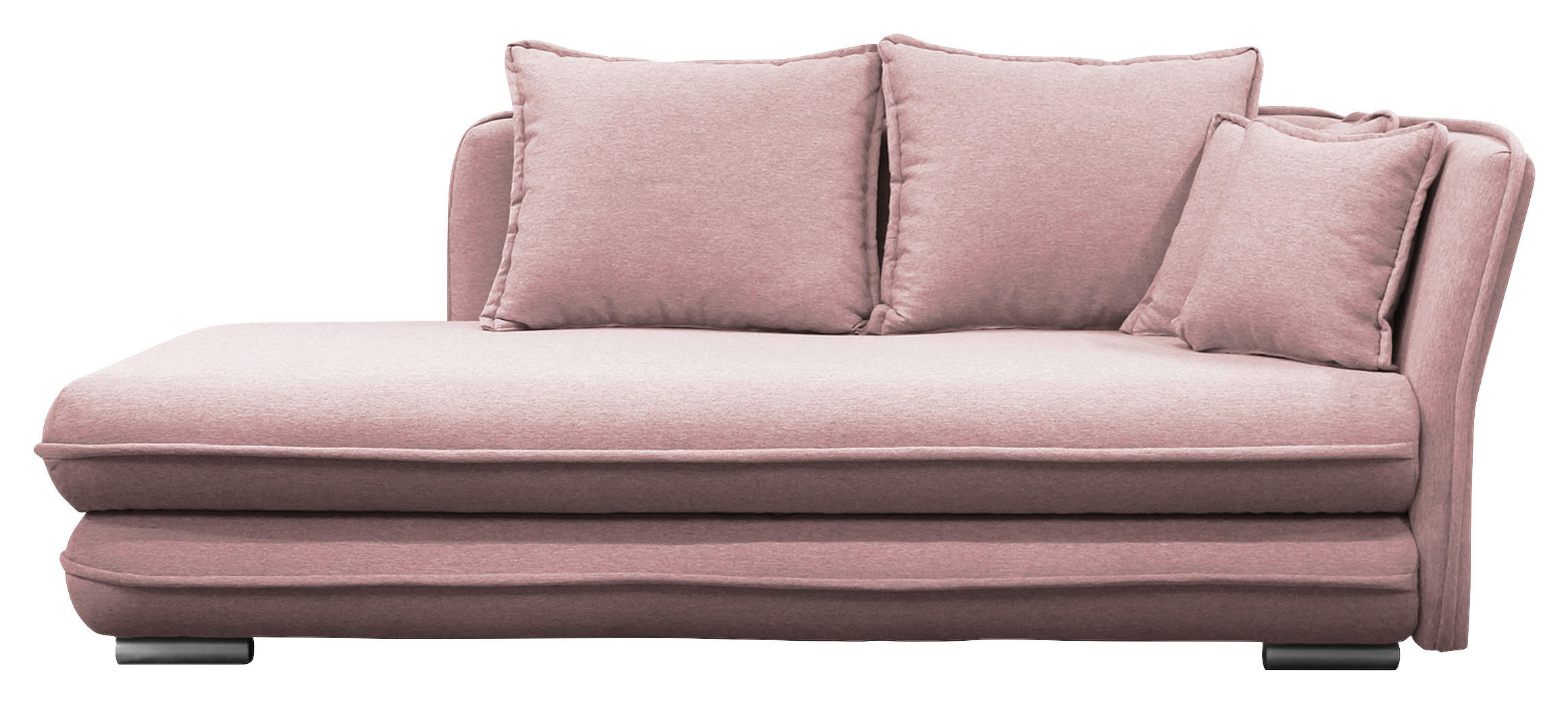 LIEGE Flachgewebe Rosa  - Silberfarben/Rosa, Design, Kunststoff/Textil (224/84/99/107cm) - MID.YOU