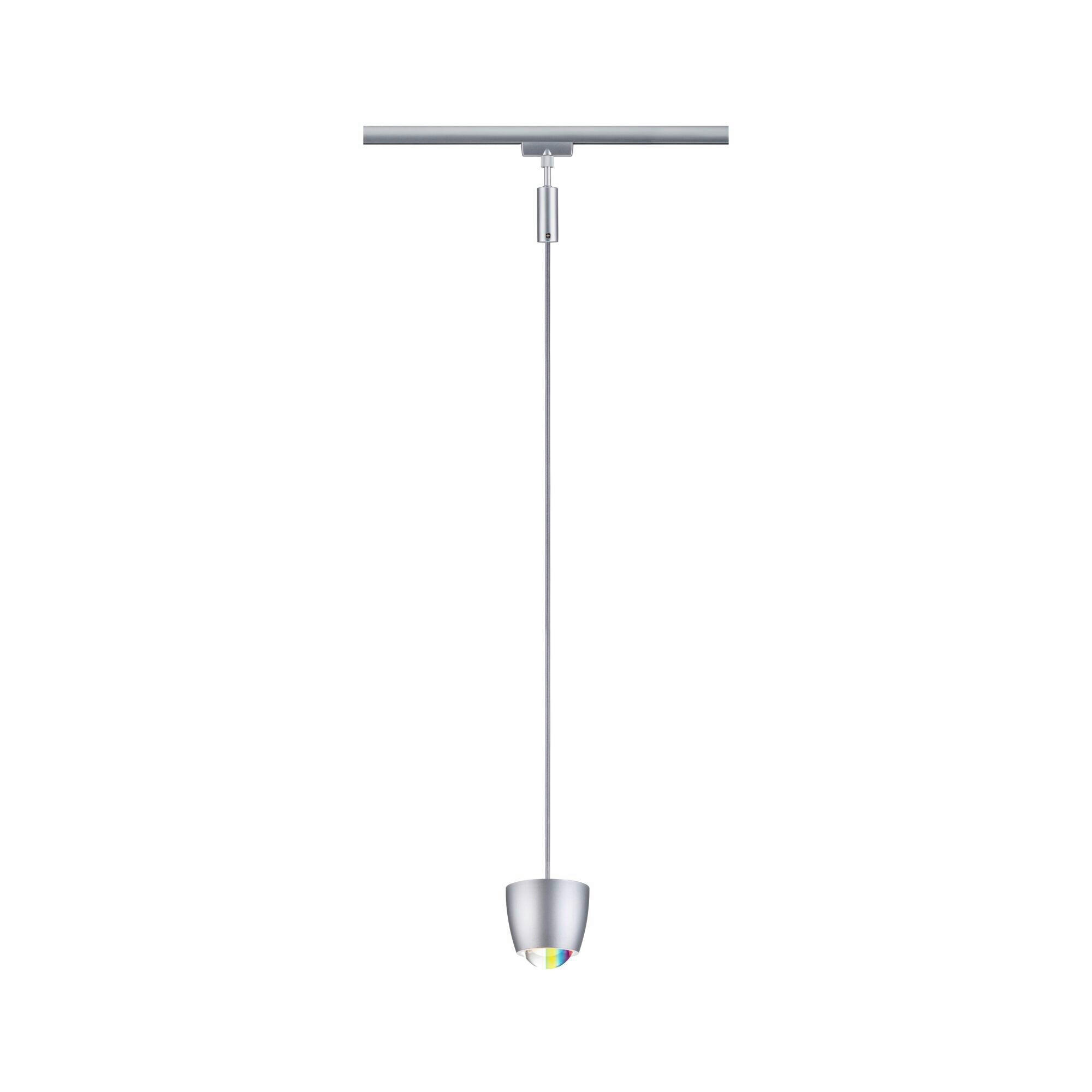 SCHIENENSYSTEM-HÄNGELEUCHTE URail Tyros 10,0/130 cm   - Chromfarben, Basics, Kunststoff (10,0/130cm) - Paulmann
