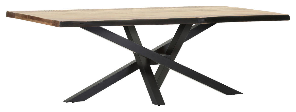 TISCHPLATTE      - Akaziefarben, Design, Holz (220/100/5cm) - Landscape